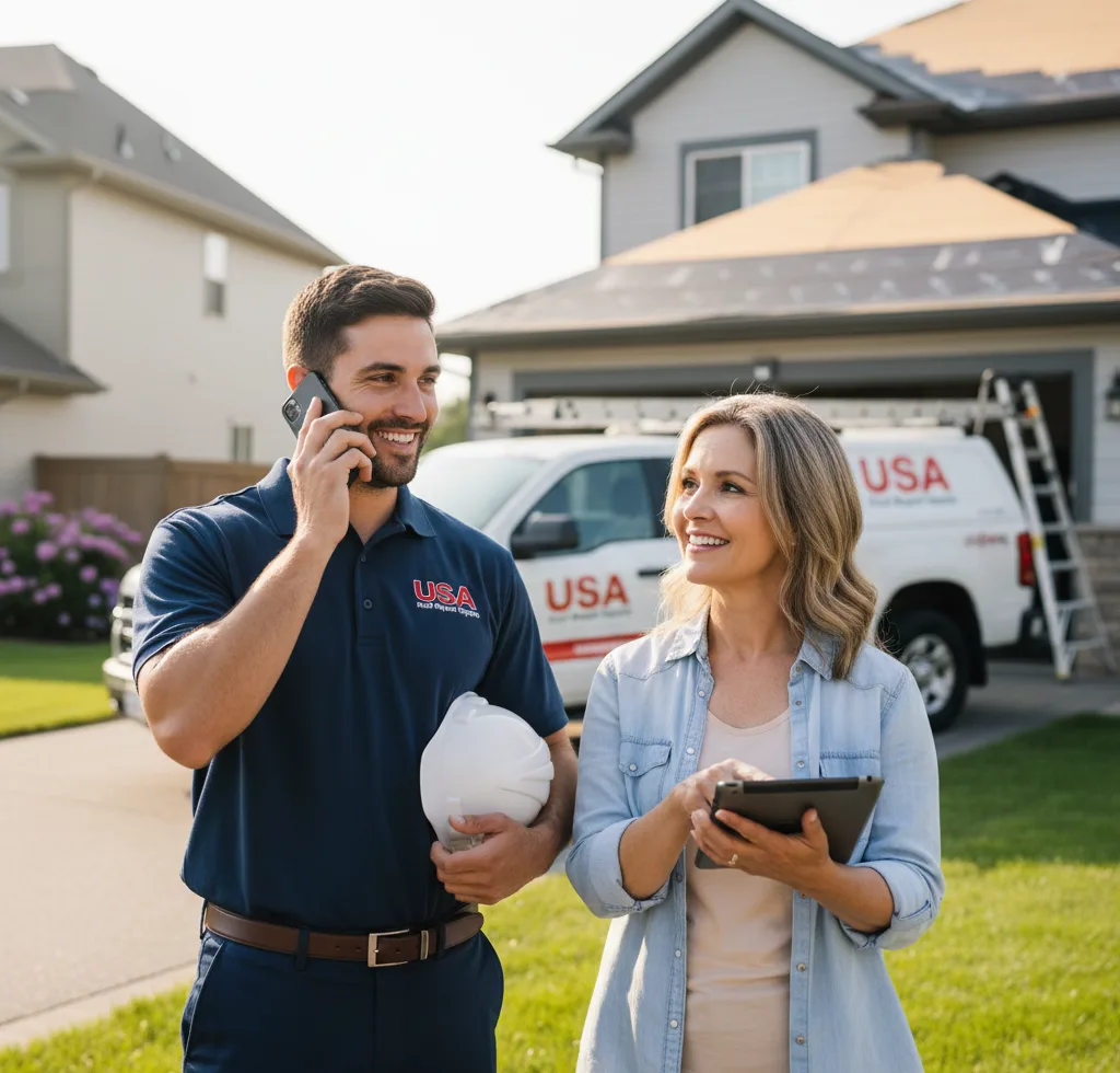USA Roof Repair Experts customer support in Leroy